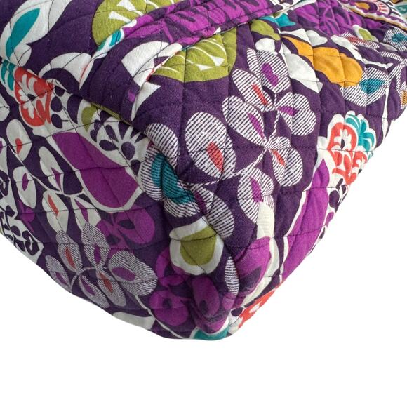 Vera Bradley Plum Crazy Large Multicolor Double-Handle Beach Tote Bag - Picture 14 of 16